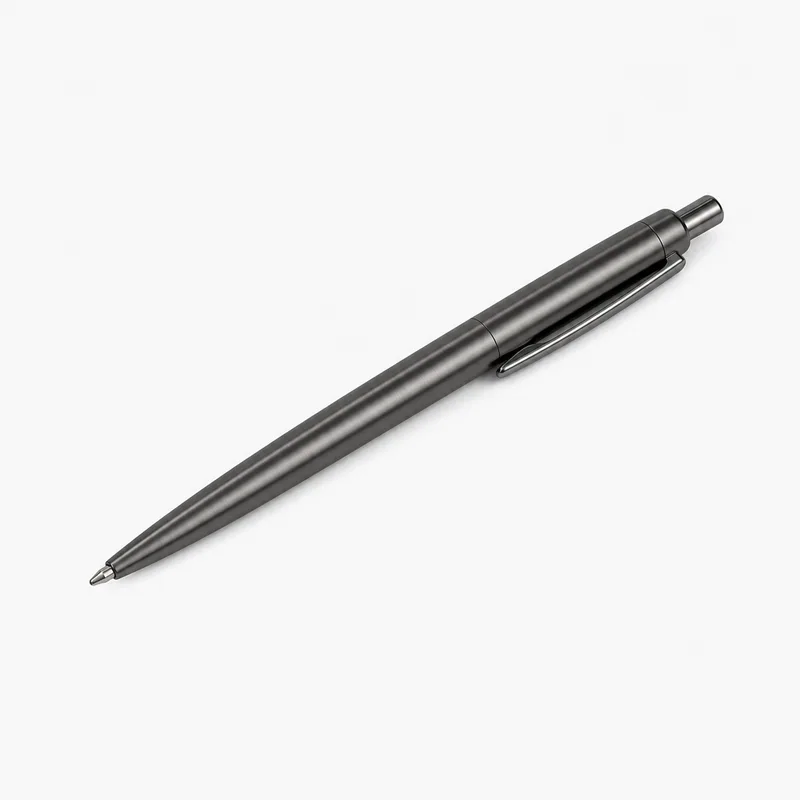 Sterling Metal Click Pen with a custom printed logo