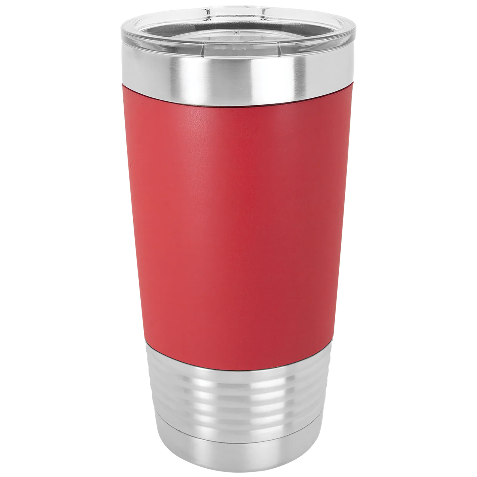 Clear lid on the insulated tumbler