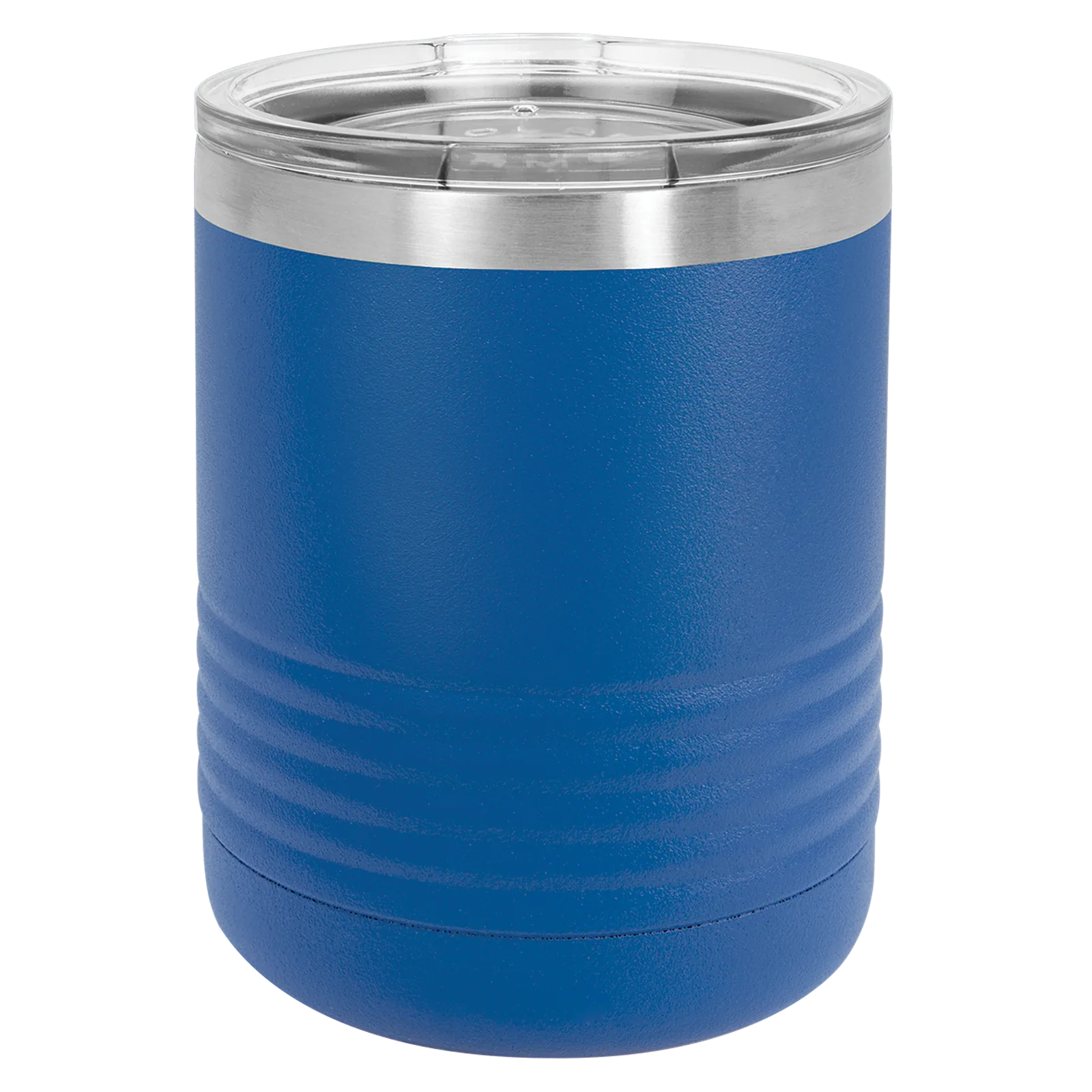 Tumbler with a beverage inside, showcasing insulation