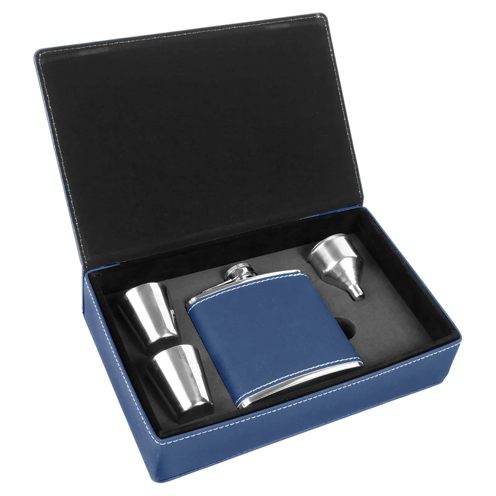 6 oz. Leatherette Flask Gift Set — photo 8 of 14