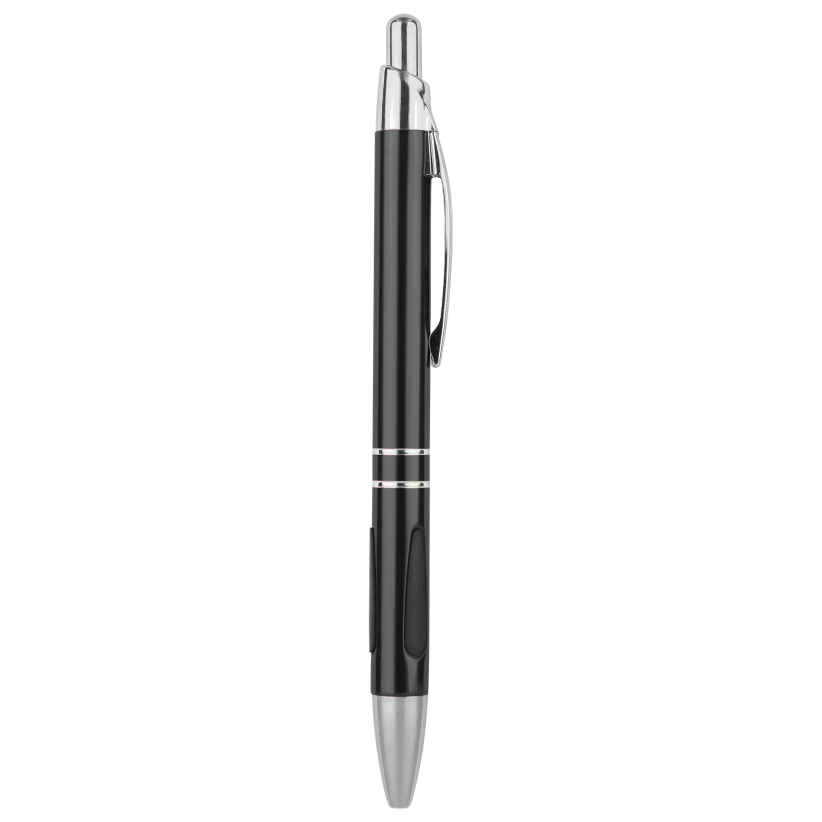 Sleek anodized aluminum pen with a comfortable grip