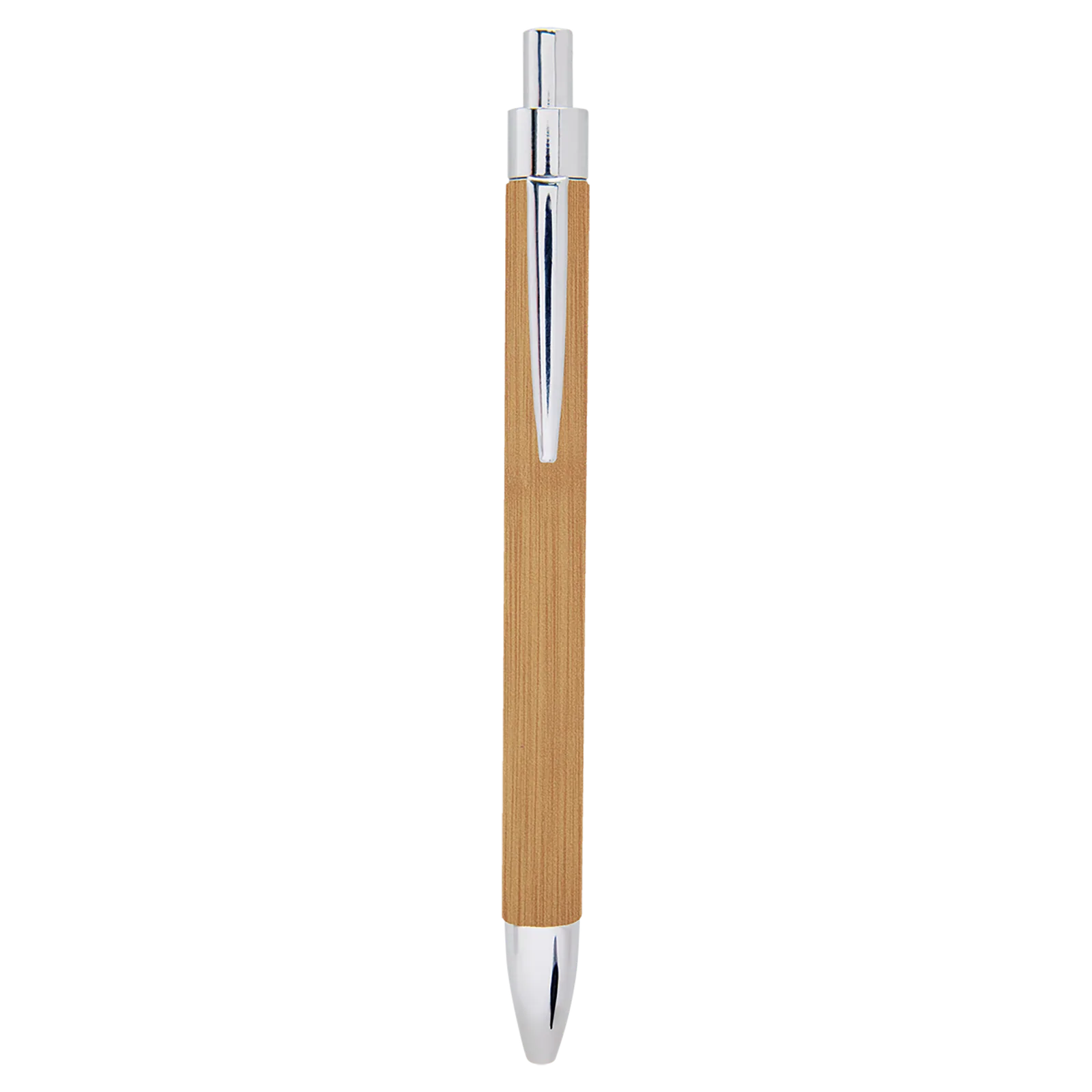 Pen with logo displayed against a white background