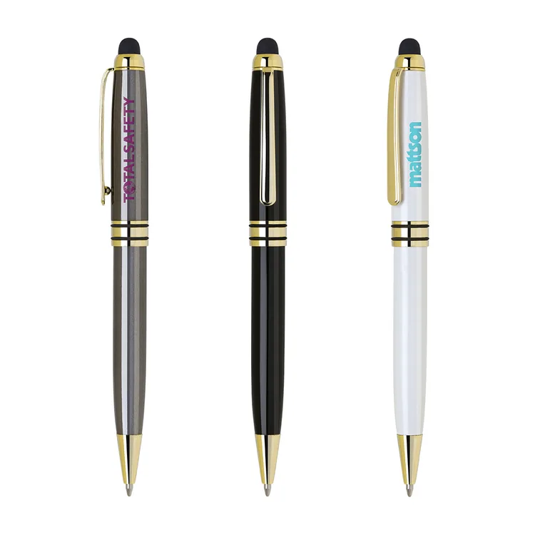 Stylus-480 Luxury Pen with gold accents and glossy finish