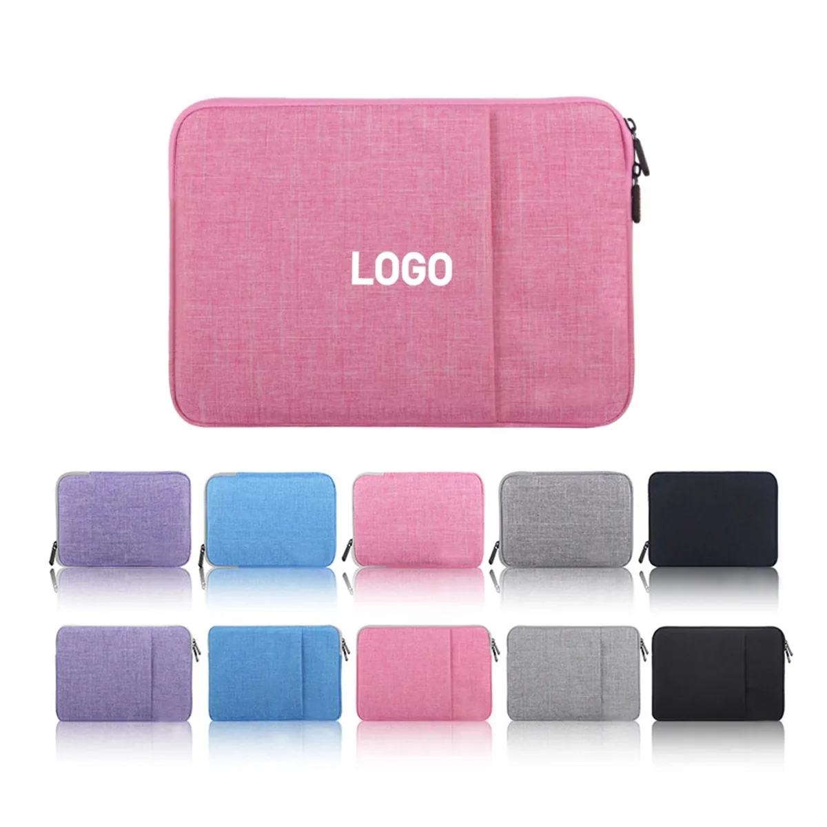 Stylish 15-inch laptop sleeve with logo space