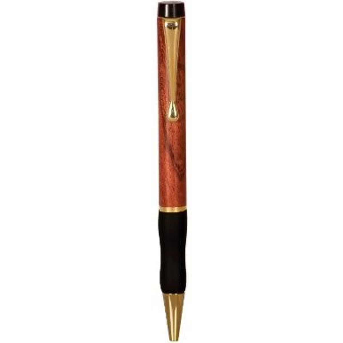 Elegant rosewood pen with a sleek gripper design