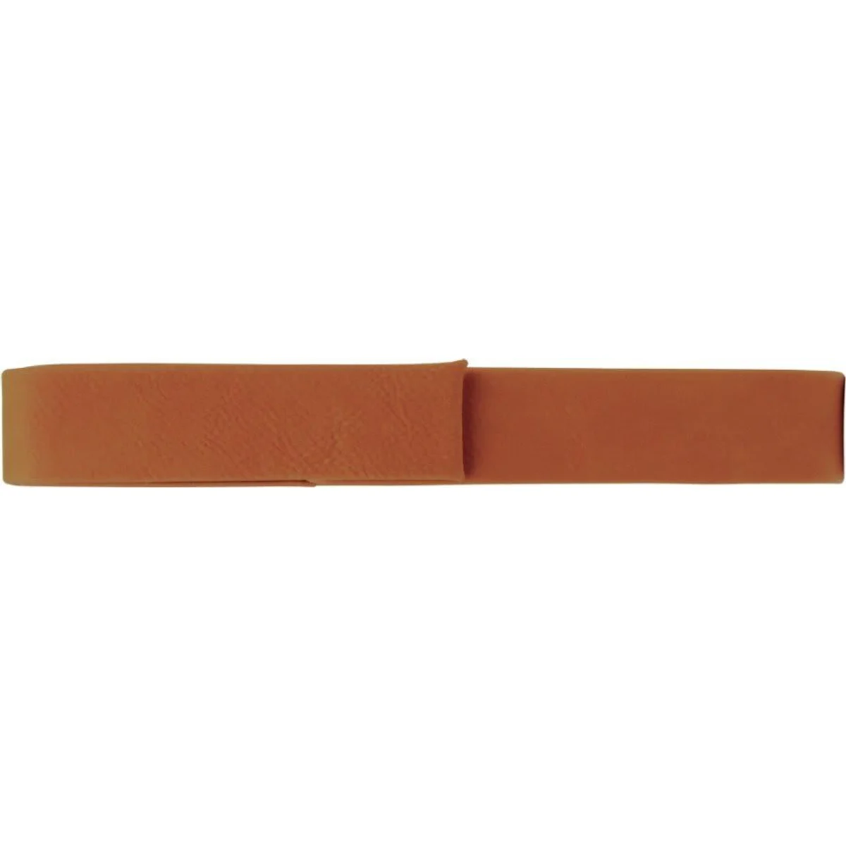 6.5 leatherette pen case in light brown color