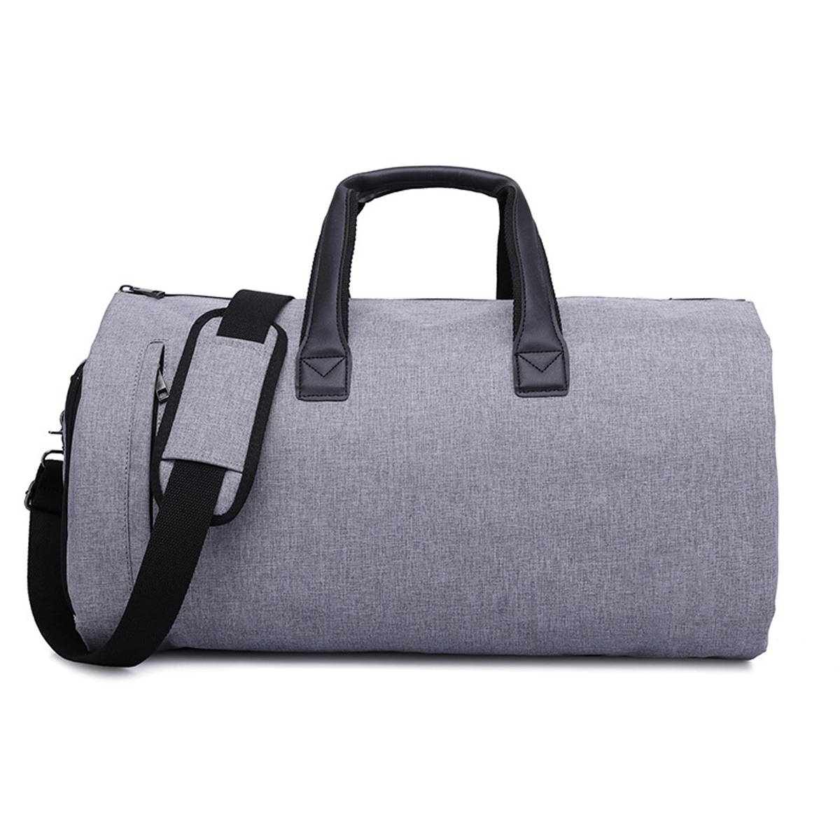 Durable polyester garment duffel bag in a stylish design