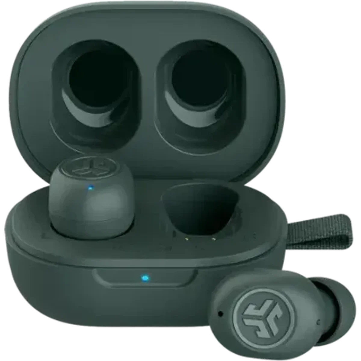 Compact JLab JBuds Mini True Wireless Earbuds in Sage Gray