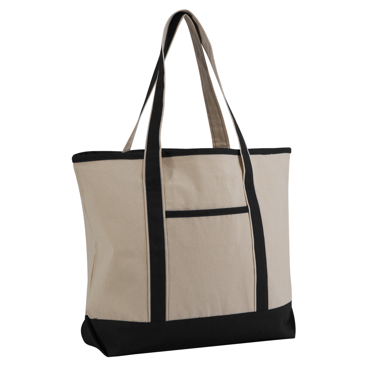 Spacious large beach tote with organized pockets
