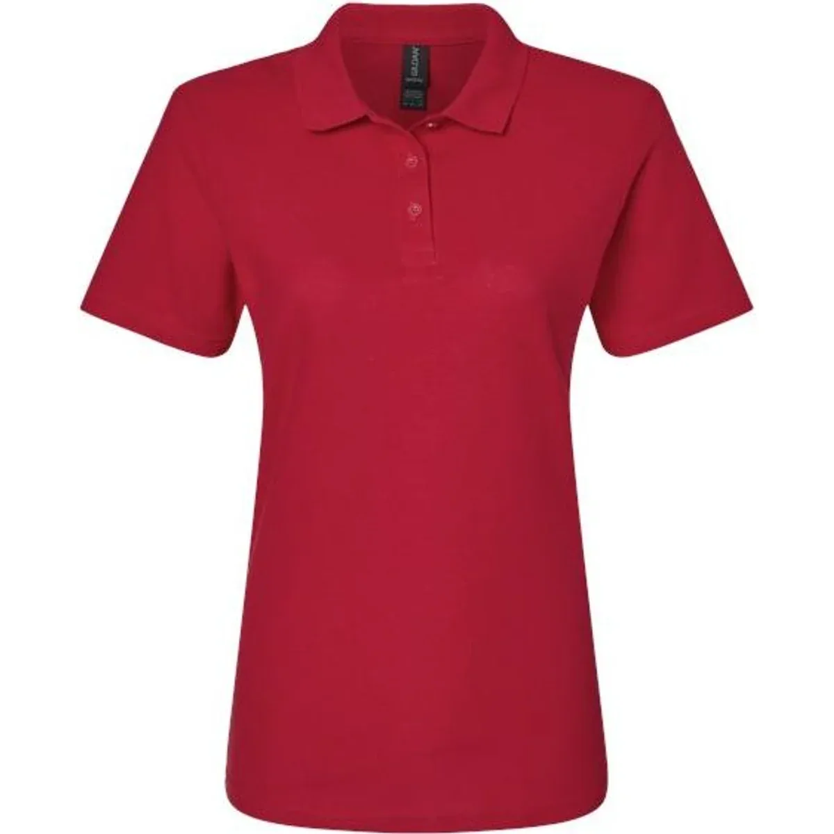 Side view showcasing the polo's fit and side seams