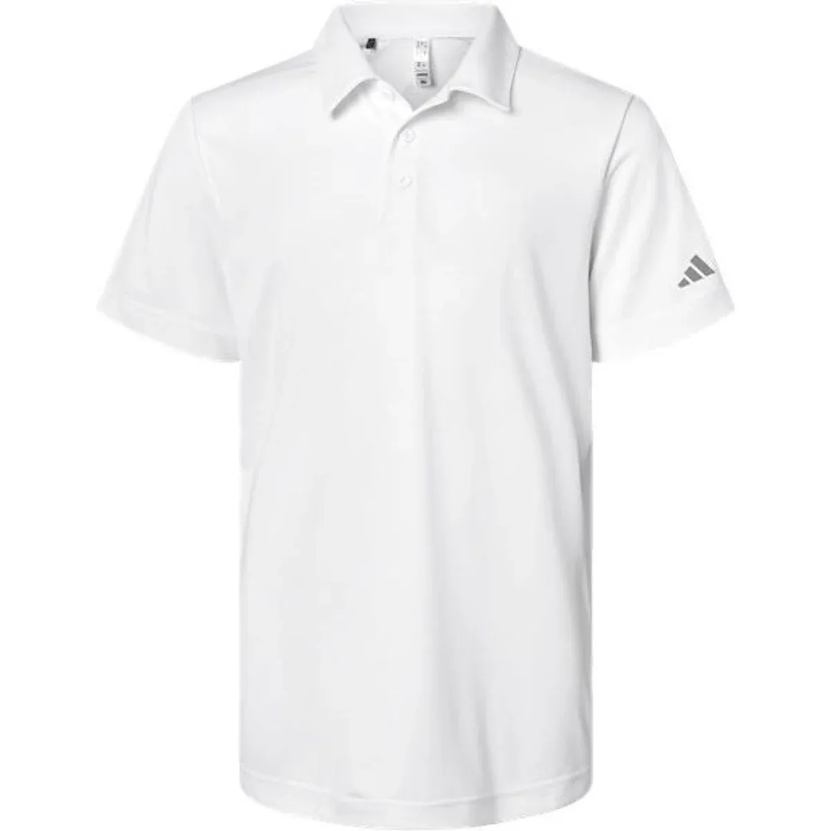 Various sizes of the Youth Performance Polo lined up
