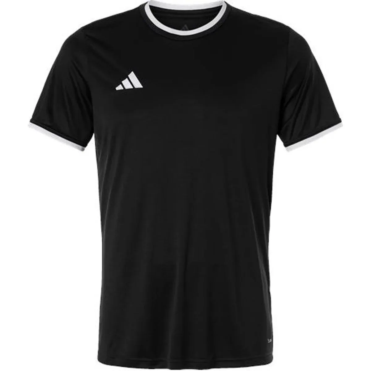 Close-up of the adidas logo on the jersey