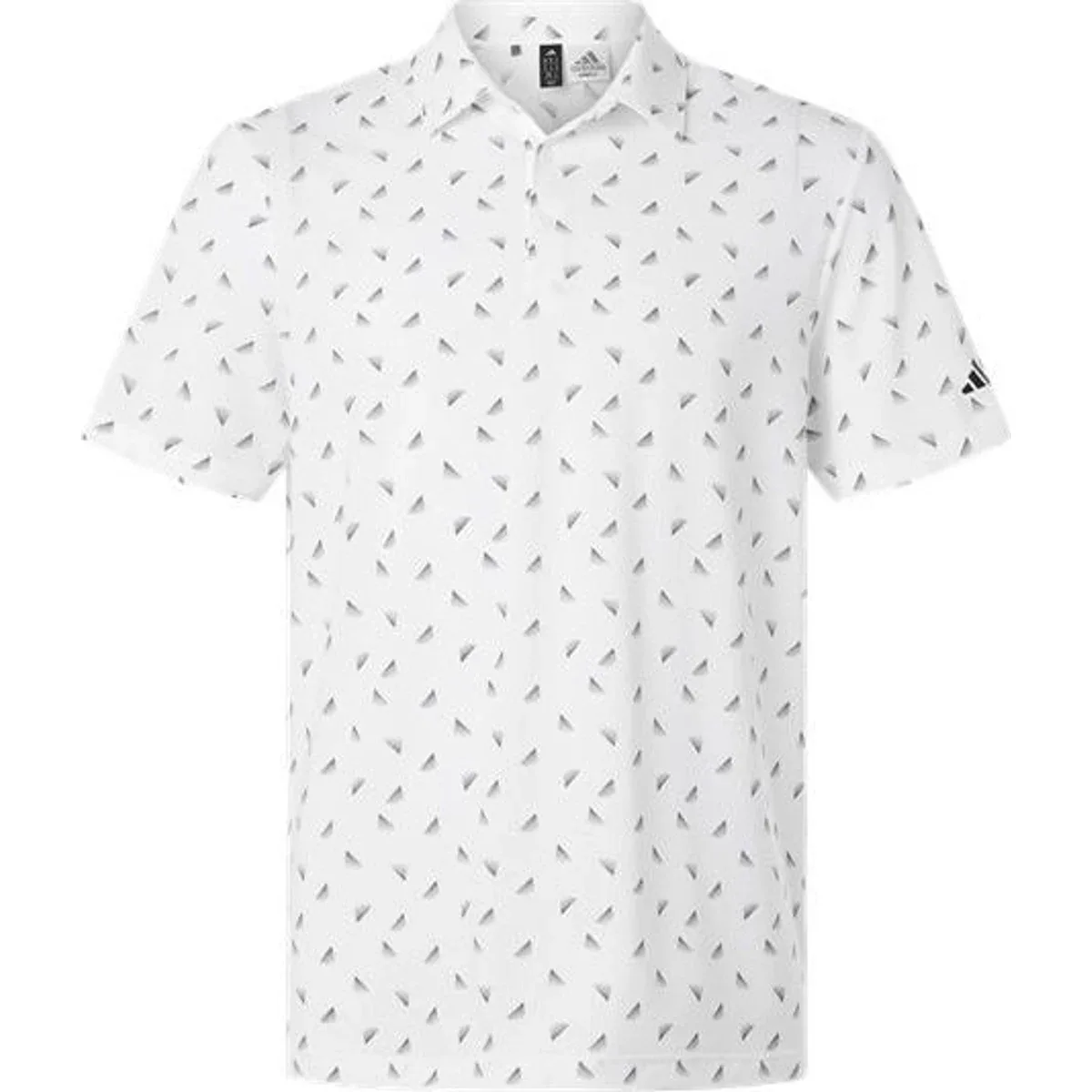 Close-up of three-button placket on polo