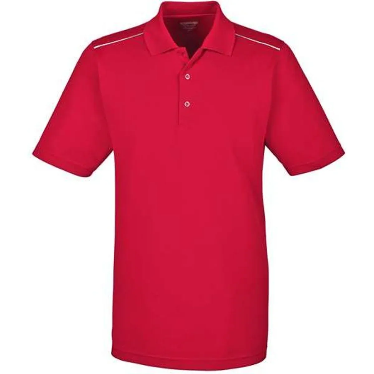 Polo showing side slits for added comfort