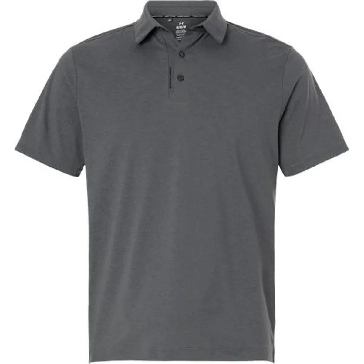 Brand logo aligned with buttons on the polo