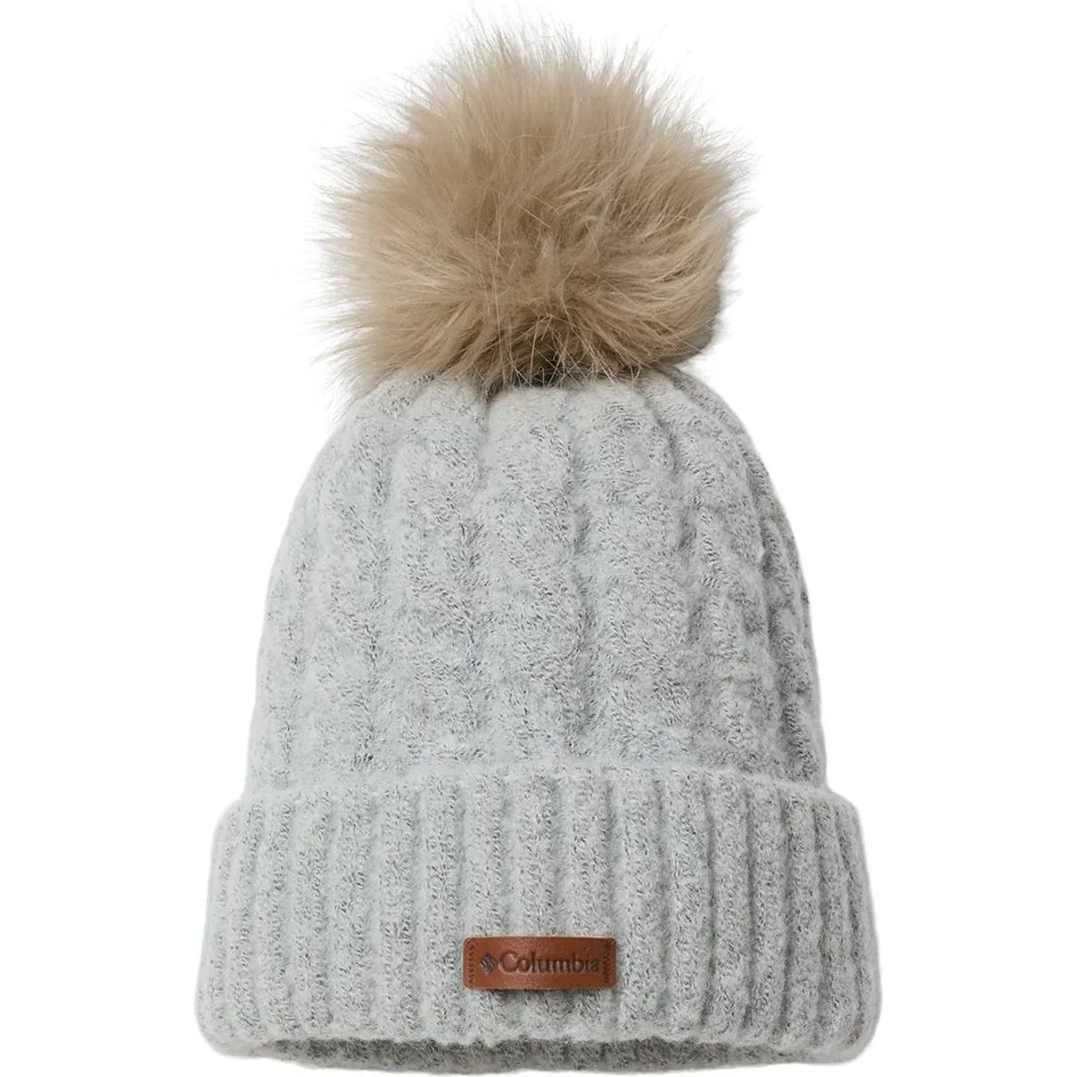 Cozy Winter Blur II Beanie with fleece lining and pom detail